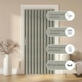 thumbnail image 6 of 100% Blackout Magnetic Door Curtain Accordion Doors Interior Closet Door Curtain Invisible Applicable Bedroom Room Living Room Doorway （Grey 52" W x 78" L 1 Panel, 6 of 6