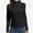 Black, variant on Women's Slim Fit Mock Turtleneck Pullover Top - Long Sleeve Lightweight Casual Shirt