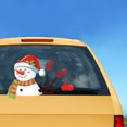 thumbnail image 3 of Kenally Etiqueta engomada del limpiaparabrisas de la ventana trasera del coche de Papá Noel estilo de coche de Navidad divertido brazo que agita las Automoción decorativa y accesorios No.05 Kenally VI1434-05B, 3 of 6