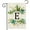 E, variant on 12x18Inches Monogram Letter A Garden Flag Double Sided Floral Yard Flags Small Burlap Family Last Name Initial Garden Flags for Outside Decoration