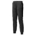 thumbnail image 3 of H2H Men's Casual Trousers Comfortable Fit Drawstring Beach Elastic Waist Straight Pants (CMBLP086), 3 of 5