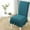 Dark Green, variant on 2 Pack of Dining Chair Slipcovers Jacquard Chair Covers with Long Skirt High Stretch Removable Washable Dining Chair Protector Cover for for Living,Dining Room, White
