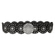 thumbnail image 2 of Cinturón de vaquero occidental jinwen de cuero PU para mujer Plata 105 cm 9 cm, 2 of 8