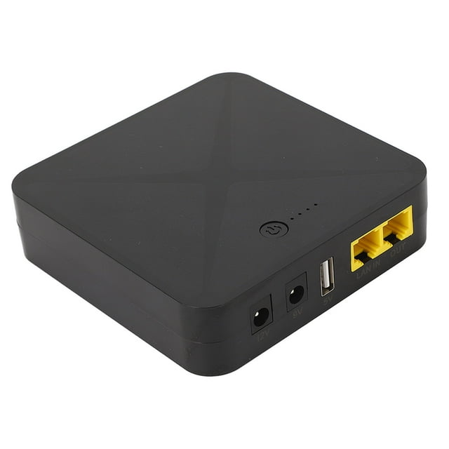 Mini UPS Compacts 8000mAh 18Wh avec Port POE - Sorties 5V, 9V, 12V, 48V pour Routeurs, Caméras, Modems - Prise US 110V, Protection de Sécurité Intelligente, Capacité de Charge USB