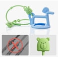 thumbnail image 5 of Trianu 4 Pack Toy Safety Straps, Adjustable Silicone Baby Pacifier Teether Straps, Toddler Toy Bottle Harness Straps for Strollers, High Chair, Cribs, Bags, BPA Free, Multi Colors, 5 of 9