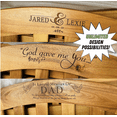 thumbnail image 3 of Patio Wise Personalized Foldable Acacia Wood Garden Bench, 4 Foot Indoor/Outdoor Wooden Porch, Patio, & Park Seating, 3 of 9