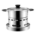 thumbnail image 1 of Olla caliente Baoblaze Fondue de queso caliente 18 cm Platos de frotamiento, 1 of 8