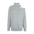 thumbnail image 2 of Vedolay Cropped Sweaters for Women Casual Sweaters Long Sleeve Crew Neck Ribbed Knit Pullover Tops,Gray L, 2 of 5