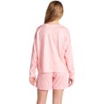 thumbnail image 3 of Justice Girls 2-Piece Long Sleeve Lounge Sweatshirt and Short Pajama Set, Sizes 5-18, 3 of 4