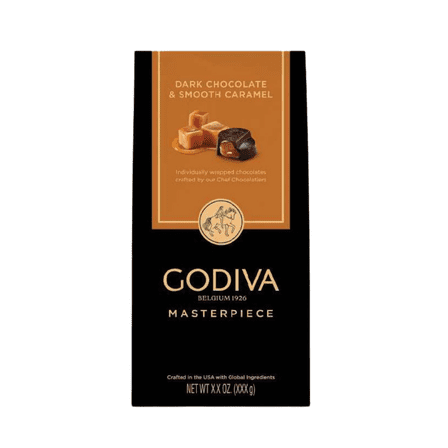 Godiva Masterpiece Chocolate Heavenly Dark Chocolate with Smooth Caramel 4.10 oz