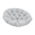 thumbnail image 3 of Colaxi Padded Seat Cushion, Egg Shaped Chair Cushion, Round 15.7 Inch Multifunctional Comfortable Garden Chair Mat for Indoor Outdoor Use, Light Gray, 3 of 10