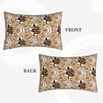 thumbnail image 2 of Gukieu Snake And Flower Print Plush Pillow Cover, Hidden Zipper Pillow Protector without Pillow Core, Suitable for Bedroom, Office, Car Decoration-16"x24", 2 of 6