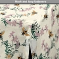 thumbnail image 4 of Floral Dog Crate Cover, Vintage Craftwork Look Honey Bee Flowers Petals Print, Easy to Use Pet Kennel Cover Small Dogs Puppies Kittens, 7 Sizes, Ivory Multicolor, by Ambesonne, 4 of 6