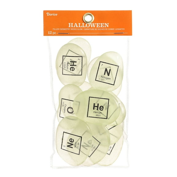 Chemistry Filler Rocks: Glow in the Dark, 12 pieces