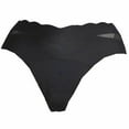thumbnail image 1 of BIMEI String Anti-Orteils Camel Éviter Orteil Camel Cache-Cernes Coussinet Culotte Garde Invisible pour Femmes Bikini Culotte sous-Vêtements, Noir Bord Ondulé, TG, 1 of 6