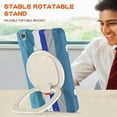 thumbnail image 6 of Galaxy Tab A 8.0 Case for Kids, Heavy Duty Hybrid Shockproof Stand Anti Scratch Rotating Kickstand Protection Case with Hand Shoulder Strap Case for Galaxy Tab A 8.0 inch 2019 SM-T290/T295/T297, 6 of 7