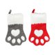thumbnail image 5 of Calcetines navideños con diseño de pata de perro, decoración para árbol de Navidad, diseño de perro rojo y gris de pelo largo, decoración festiva para el hogar, regalo para amantes de las, 5 of 7
