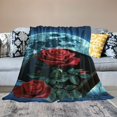 thumbnail image 2 of Orinice Rose Moon Box Warm Lightweight Blanket Soft Fleece Blankets Throw Blanket for Living Rooms Sofa Decor Cow Gifts All Seasons Long-Lasting Blanket 40x50in, 2 of 6