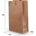 thumbnail image 6 of MT Products Brown Paper Bags 3 lb - Paper Lunch Bags Fold Top - Pack of 100, 6 of 9