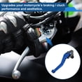 thumbnail image 3 of Palancas de freno y embrague cortas únicas para Kawasaki ZX6R/ZX636R/ZX6RR 2000-2004, palanca de freno ajustable de aleación de aluminio azul, 1 par, 3 of 7