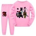 thumbnail image 1 of Pijamas para niños, Conjunto de pijama de Halloween para niños, ropa de dormir para el baño Skibidi, Pijamas para niñas pequeñas, Pijamas de Navidad para primavera y otoño, 1 of 4