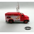 thumbnail image 4 of Ambulance Red Emergency Vehicle Van Car Rare Christmas Tree Ornament Diecast, 4 of 6