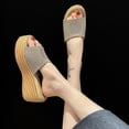thumbnail image 4 of Sandalias de moda para mujer, zapatillas casuales de suela gruesa para personas de verano perezosas Wmkox8yii hj789, 4 of 8