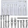 thumbnail image 1 of Greek Column Silicone Mold Set, Classical Architecture Sculpture Molds, Roman Pillars and Goddess Design for Cake Decoration, Resin Crafts, 1 of 6