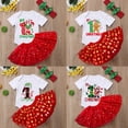 thumbnail image 1 of Conjunto de mono y falda tutú para bebé para mi primer cumpleaños, vestido con forma de pastel de Navidad, mono de manga corta para niña, ropa de fiesta para niña pequeña, 1 of 5