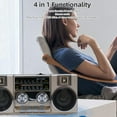 thumbnail image 3 of Full Band Portable Shortwave Radio, AM FM SW LW World Band Radio, Retro Vintage  Speaker, Small Radios Portable AM FM SW, Long Telescopic Antenna for Home Kitchen Outdoor, 3 of 7