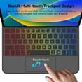 thumbnail image 3 of Magic Keyboard Case for iPad Air 11-inch (M2) 2024 / iPad Pro 11 inch (4th/3rd/2nd/1st Gen) / iPad Air 5th 4th Gen - Magnetic Smart Keyboard Cover with Backlit Multi-Touch Trackpad - Black, 3 of 9