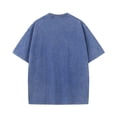 thumbnail image 5 of Women's Vintage Washed Bold Text Graphic Tee Summer Casual Crewneck Shirt, 5 of 5