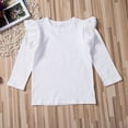 thumbnail image 5 of Toddler Newborn Baby Boy Girl Hoodie Hooded Ruffle Top Shirt Sweatshirt Outdoor, 5 of 9