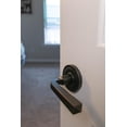 thumbnail image 3 of Bravura Hardware 334SB Helen Lever Privacy Lockset with Modern Round Trim Reversible Adjustable Door Handle Lever for Bedroom/Bathroom, Matte Black, 3 of 4
