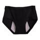thumbnail image 5 of Gibobby Calzoncillos para mujer Ropa interior de mujer, pantalones menstruales, cintura media, pantalones sanitarios triangulares antifugas laterales de capas(Negro,XL), 5 of 5