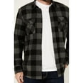 thumbnail image 3 of Brothers And Sons Men's Kent Plaid Print Long Sleeve Button-Down Shirt - BASFA24K35-BLK   US, 3 of 4