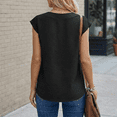 thumbnail image 6 of SOMER Women Dressy Casual Tops V Neck Cap Sleeve Blouses for Work Going Out,2026 Summer Trendy, 6 of 7