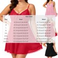 thumbnail image 3 of Stamzod Plus Size Nightgowns for Women V-Neck Lace Camisoles Sleep Shirt Spaghetti Strap Night Dress with Bow Decoration L, 3 of 7