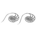 thumbnail image 4 of NOVICA Sterling silver drop earrings, 'Spiral Nautilus', 4 of 9