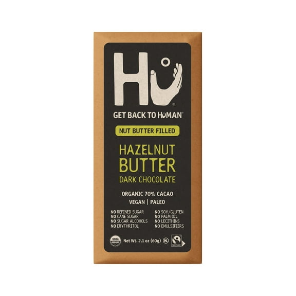 Hu Hazelnut Butter Dark Chocolate Bar, 2.1 Ounce Bar, 1 Count