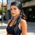 thumbnail image 6 of Polka Dot Hair Bandanas Scarf for Women Lightweight Neck Silk Satin Head Scarves for Sleeping Handbags Purse Scarf Black Free Size, 6 of 6