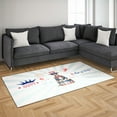 thumbnail image 3 of Happy 4th of July Patriotic Italian Greyhound Marching Band Uniform Balloons Fireworks Indoor Rug Greyhound Dog Lover Carpet Living Bed Room Sofa Home Decor - 13009, 3 of 5