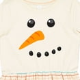 thumbnail image 4 of Inktastic Snowman Face Girls Toddler Dress, 4 of 5