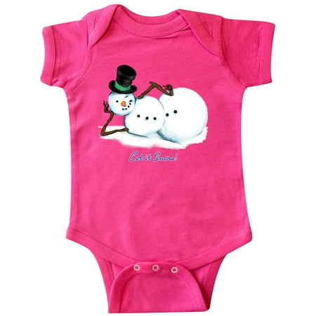 

Inktastic Let it Snow Sassy Snowman in Top Hat Gift Baby Boy or Baby Girl Bodysuit