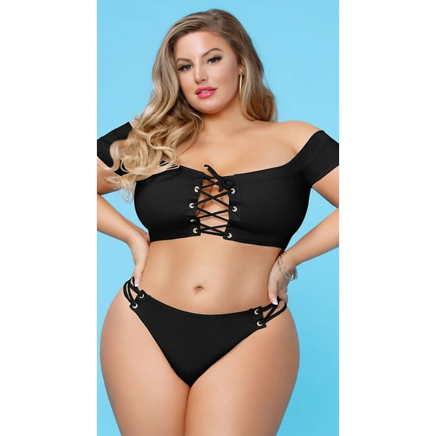 Seven Til Midnight Plus Size Alejandra Cheeky Bikini Bottom Walmart