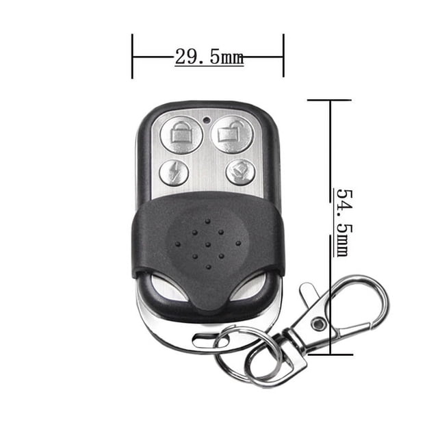 Control remoto inalámbrico de copia de metal de cuatro botones 433 para puerta de garaje enrollable Control remoto inalámbrico de copia 315