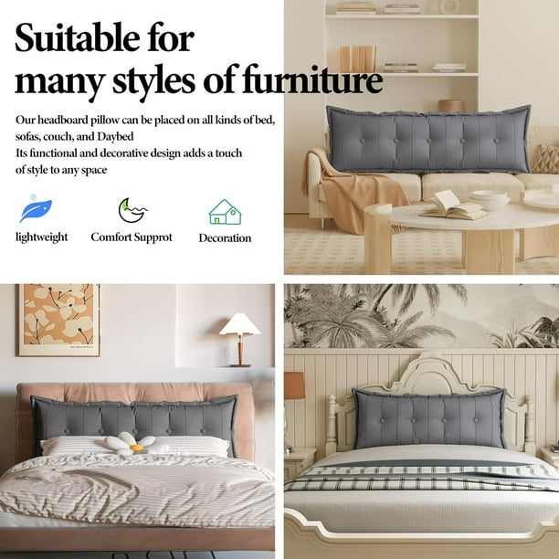 Oversized headboard pillow hotsell