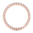 thumbnail image 3 of Sz 4.0 Solid 10K Rose Gold 2MM Eternity Rope Comfort Fit Wedding Band Ring, 3 of 5