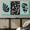 thumbnail image 2 of PixonSign Canvas Print Wall Art Set Jungle Leaf & Vine Display Floral Wilderness Photography Modern Art Rustic Relax/Calm Multicolor Black and White for Living Room, Bedroom, Office - 16"x24"x3, 2 of 5