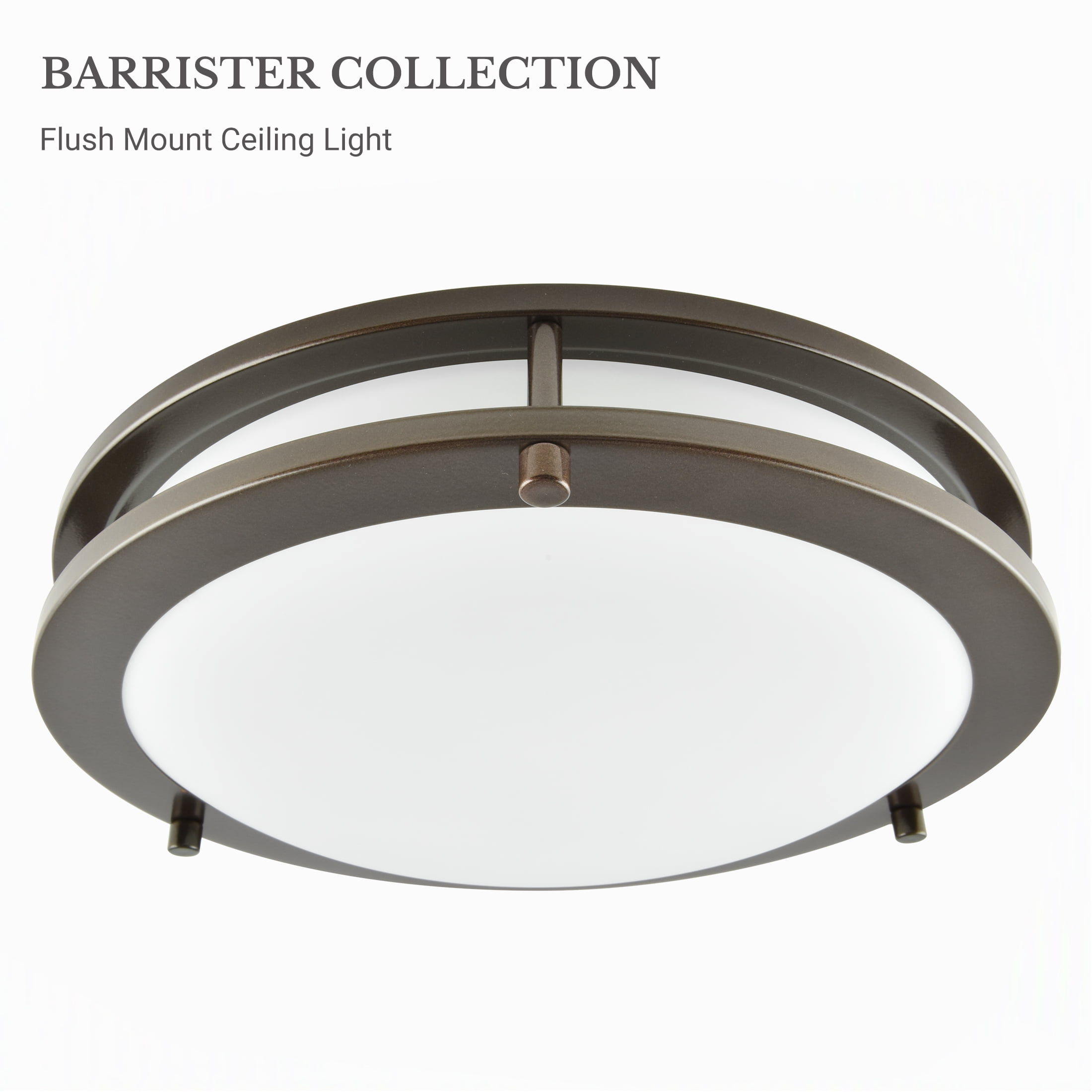 Better Homes & Gardens 12 in Bronze Flush Mount Ceiling Light, Model BHS336179061230